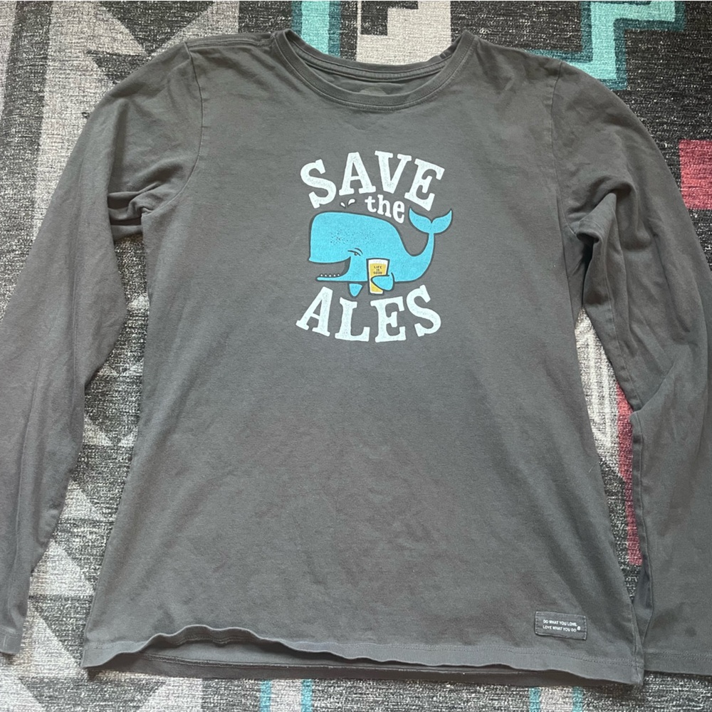Life Is Good Save the Ales Crusher Tee XS